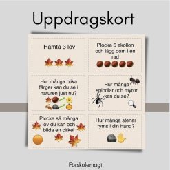 Naturuppdragskort -42kort/paket