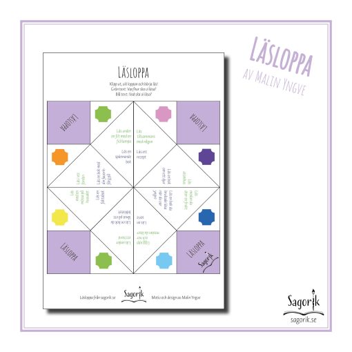 Läsloppa från Sagorik. Design av Malin Yngve.