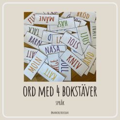 Ord med fyra bokstäver