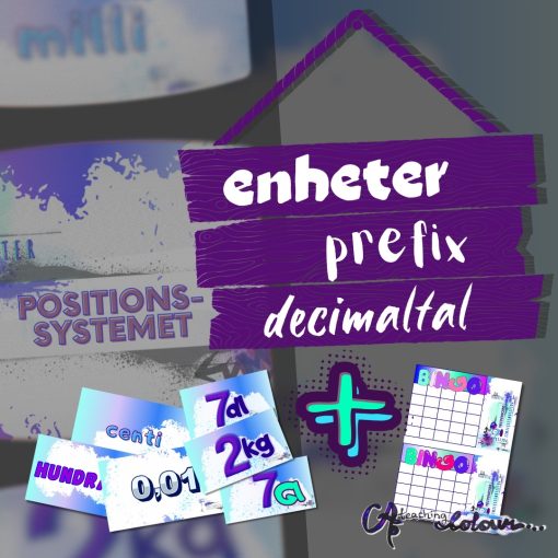 Positioner prefix och enheter, Bingo med decimaler