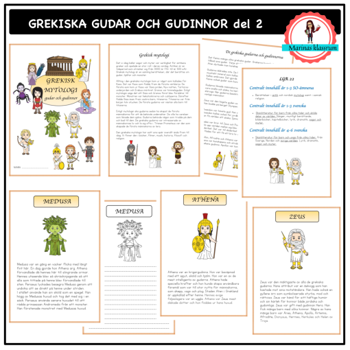 Grekisk mytologi gudar och gudinnor - del 2