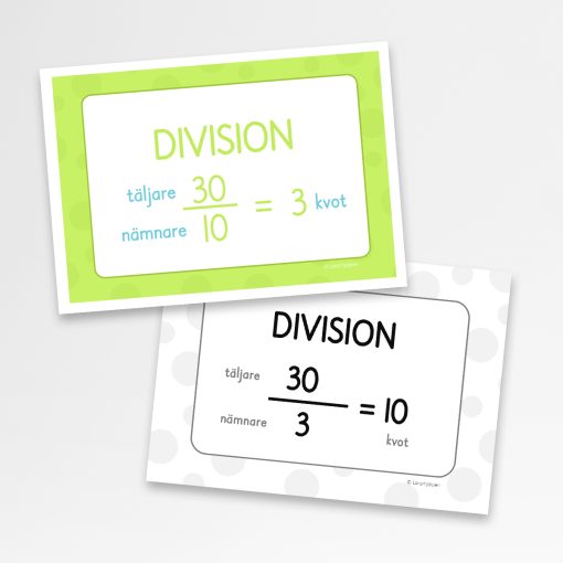 Divisionsskylt