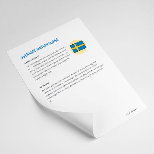 Faktatext - Sveriges nationaldag