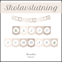 Skolavslutning - Vimplar!