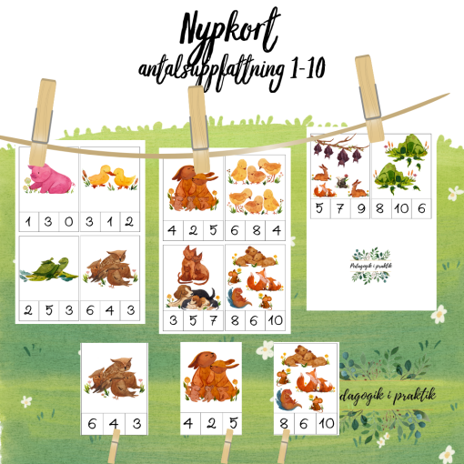 Nypkort antal 1-10