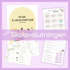 Inför skolavslutningen - Mina klasskamrater