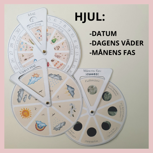 Hjul - årsjhul, väder och månens faser