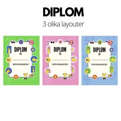 Diplom - 3 olika