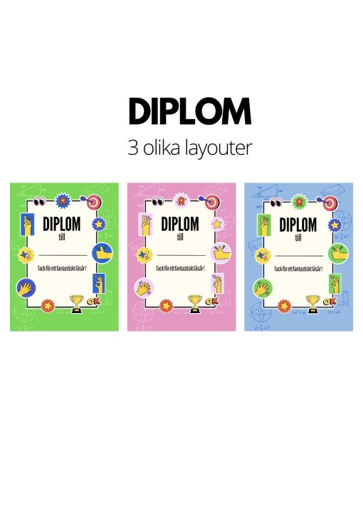 Diplom - 3 olika