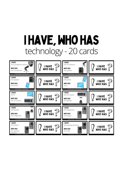 I have, who has domino - technology 20 cards