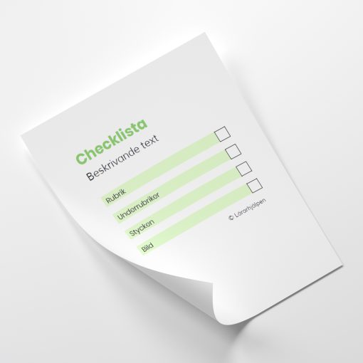 Checklista - beskrivande text