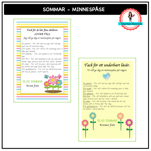 sommar - minnespåse