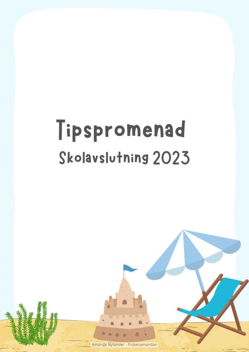 Tipspromenad - 30 frågor - Sommar