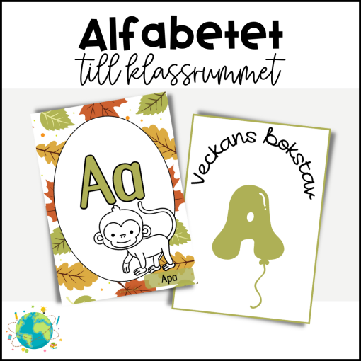 Väggalfabetet - Grön höst
