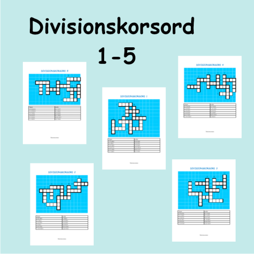 Divisionskorsord 1-5