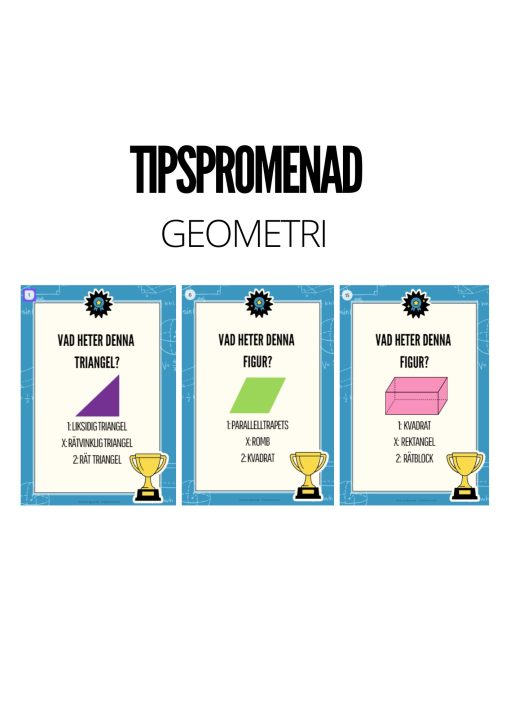 Tipspromenad - Geometri