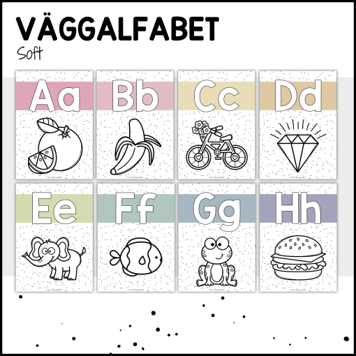 SOFT: väggalfabet #1