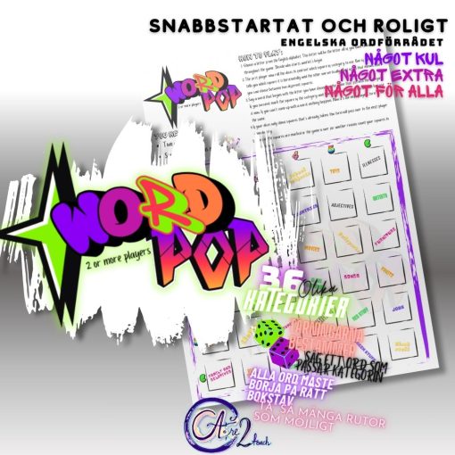 Word Pop - snabbt och roligt spel på engelska