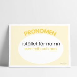 Ordklasskylt - pronomen