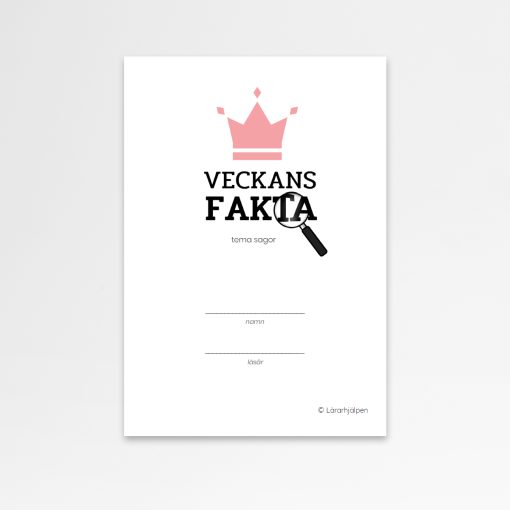 Veckans fakta - framsida sagotema