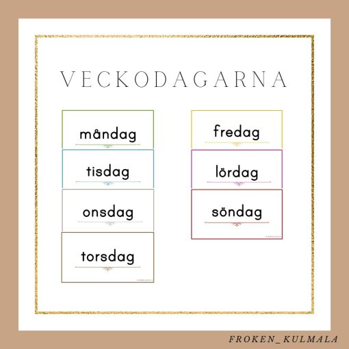 Veckodagar