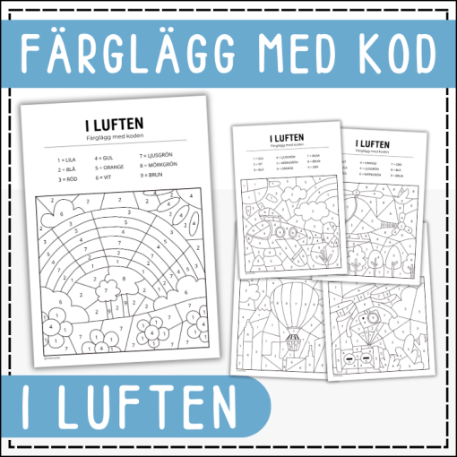 Färglägg med kod - i luften
