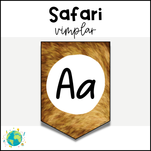 Safari - Vimplar alfabetet
