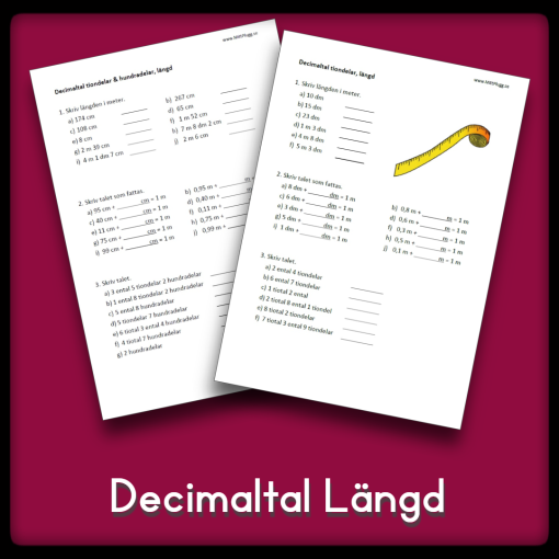 Decimaltal Längd