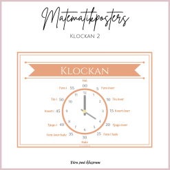 Matetmatikposters - Klockan 2