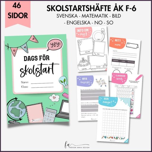 Dags för skolstart! - Skolstartshäfte - Åk F-6
