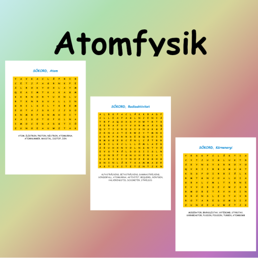 Atomfysik Sökord