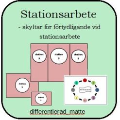 Stationer - Skyltar för förtydligande vid stationsarbete