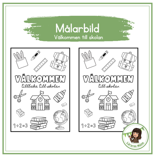 Målarbild - Första dagen efter sommarlovet