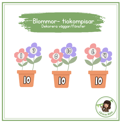 Blommor tio-kompisar
