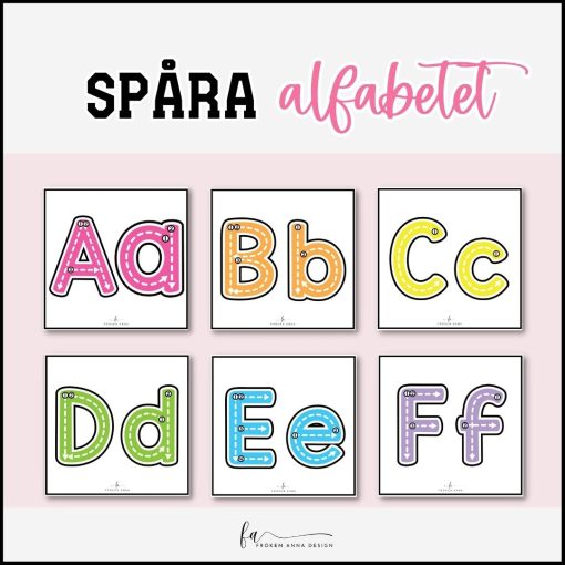 Spåra alfabetet