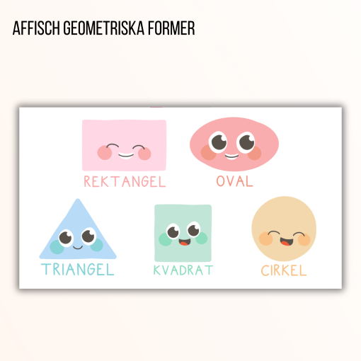 Affisch - geometriska objekt