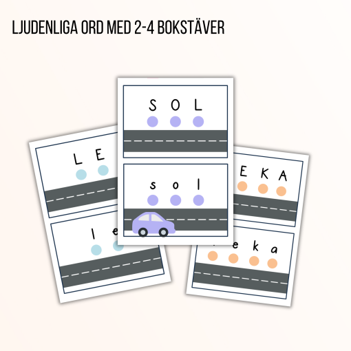 Ljuda ljudenliga ord - 3 nivåer (40 sidor)