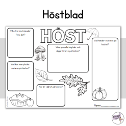 Arbetsblad hösten