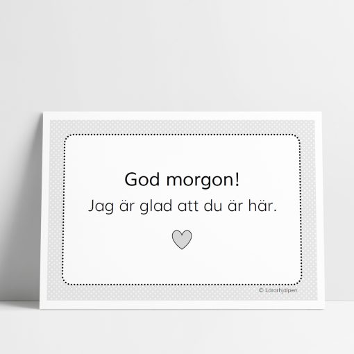 God morgon - svartvit