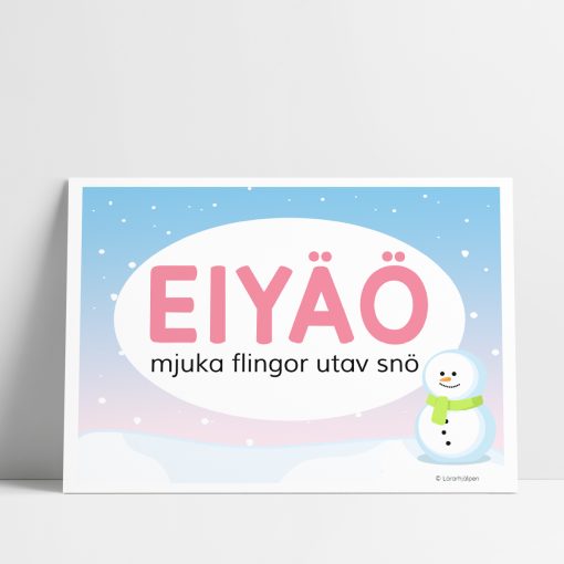 Posters - hårda och mjuka vokaler