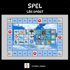 Spel - läs korta ord