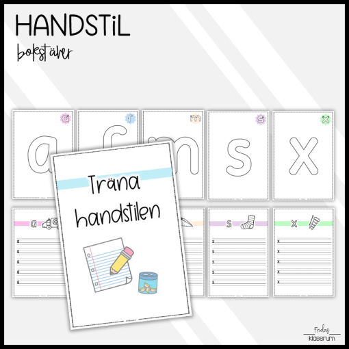 Träna handstilen: Bokstäver