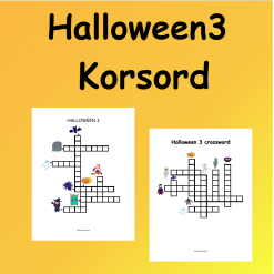 Halloween 3 Korsord