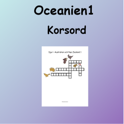 Oceaniens Djur1 Korsord
