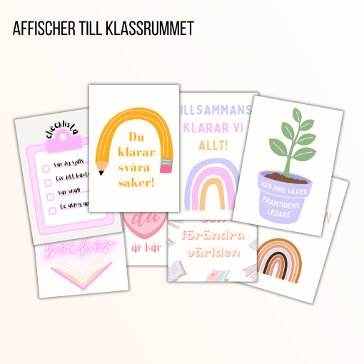 Affischer till klassrummet
