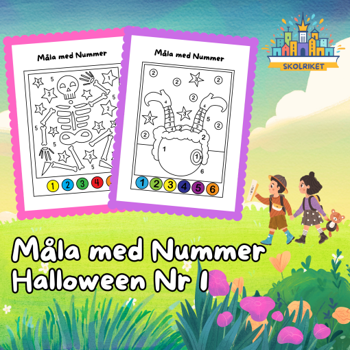 Måla med Nummer Halloween 1