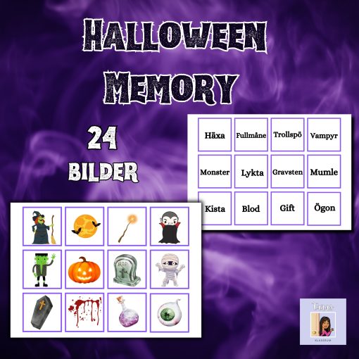Halloween memory (bildstöd)