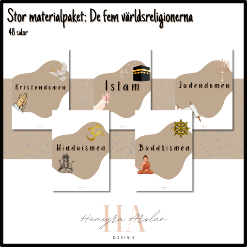 Materialpaket: De fem världsreligionerna