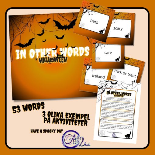 In other words Halloween - spooky cards for spooky activities