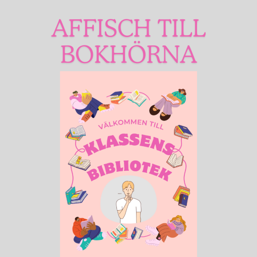 Poster till bokhörna/läshörna